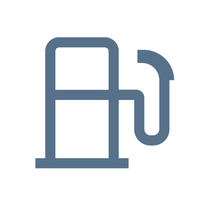 Піктограма бензоколонки синього кольору